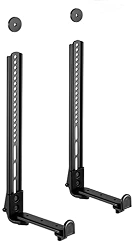 Sat-Fox Universal-Soundbar-Halterung mit rutschfestem Sockelhalter kompatibel mit Soundbars von 4 bis 18 cm Tiefe,