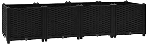 vidaXL Fioriera Rialzata 160x40x38 cm in Polipropilene