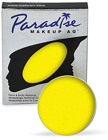 Mehron Paradise Makeup AQ - UV - Stardust (Amarillo neón/Amarillo UV, 7 gr)