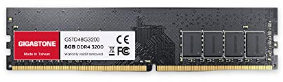 【DDR4 RAM】 GIGASTONE 8GB DDR4 3200MHz(2933MHz or 2666MHz) PC4-25600(PC4-23400/21300) CL22 1.2V UDIMM 288pin sin búfer sin ECC PC Desktop Only de Memoria Alto Rendimiento Actualización