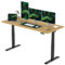 FLEXISPOT E6 Elektrisch höhenverstellbarer Schreibtisch 180x80 cm | Ergonomischer Steh-Sitz Tisch mit Memory Funktion | Beugt Rückenschmerzen vor & Macht produktiver (Ahorn, Gestell Schwarz)