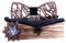 HZQIFEI Noeud Papillon Bois, Ensemble 4 Pièces Noeud Papillon en Bois + Boutons de manchette + Broche + Carré de Poche, Accessoire Mode (Style#33)