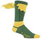 SockShop Herren 1 Paar Loki Baumwolle Socken mit Umhang - Grün 40-45