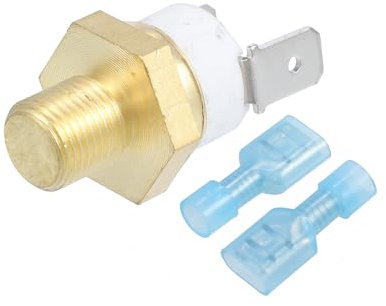 X AUTOHAUX Universal Automotive Radiator Engine Cooling Fan Temperature Thermo Sensor Switch 1/8'' NPT 200 Degree on 185 Degree Off