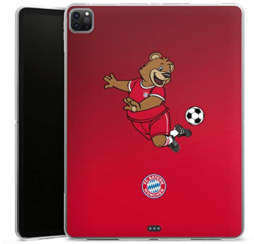 DeinDesign Silikon Hülle kompatibel mit Apple iPad Pro 12.9 (2020) Case Tablet Hülle FC Bayern München FCB Maskottchen