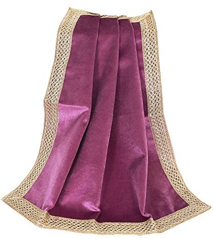 Indian Consigners ICV1818 Samtstoff für Mehrzweckgebrauch, klein, einfarbig, Violett