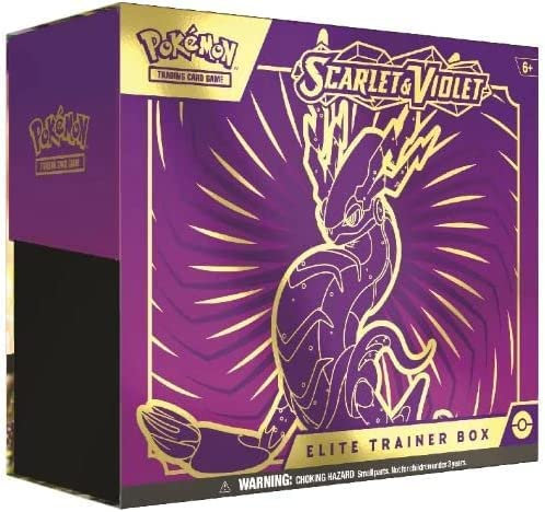 1x Elite Traine Box - Scarled & Violed - Englisch + Heartforcards® Versandschutz (Miraidon)