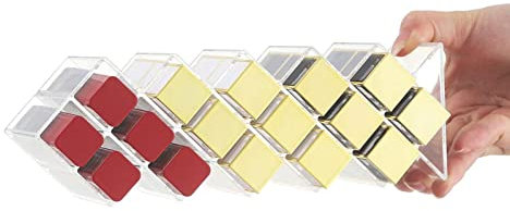 backlight pintalabios con Forma, Organizador apilable acrílico con 16 Ranuras para pintalabios, Soporte lápiz Labial, Soporte exhibición Caja