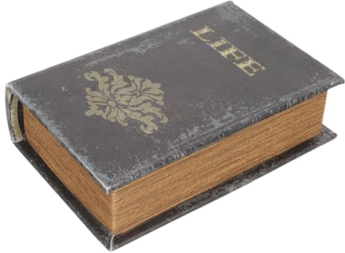 Alipis False Book Box Book Shape Jewelry Storage Chest Box, Secret Vintage Storage Book Box Study Book Ornaments