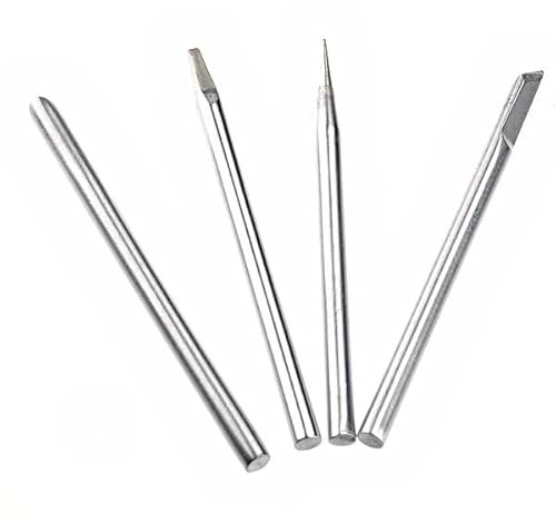 OSALADI Kit De 4 Pointes De Fer À Souder De Rechange 3 6 Mm (30 W) - Compatible Avec Les Fers À Souder 40 W - Acier Inoxydable
