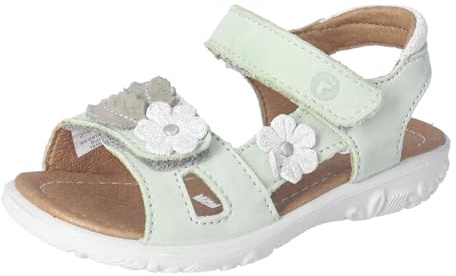 RICOSTA Mädchen Riemchensandalen CILLA, Kinder Sandalen, Weite: Mittel, gefüttert, wasserdicht, sommerschuhe, freizeitschuhe, avocado (520), 27 EU
