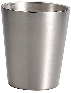 OKUMEYR Stainless Steel Cup Metal Camping Cup Double Shot Glass Barware Gold Glasses Double Wall Insulated Coffee Mugs Kid Glasses Old Fashioned Glass Whisky Letter