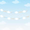 Cheereveal 2 Stück Flugzeug-Wolken-Girlanden, Flugzeug, Flieger, Luftfahrt-Thema, Partydekoration, Reise-Thema, Geburtstag, Babyparty, Partyzubehör, EU-F-PA-11851