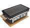 LIVIN' Hibachi Bbq Holzkohlegrill - Japanischer Keramikgrill & Edelstahl Mini-Grill Mit Holzunterlage - Barbecue Grill Für Drinnen Und Draußen, Tischgrill Holzkohle & Rechteckiger Campinggrill 40cm