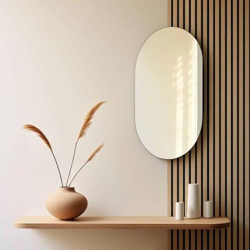 Lot de 2 panneaux acoustiques bois 250 x 30 x 2 cm - Lamelles bois placage chêne clair véritable fond noir - 1,5m²