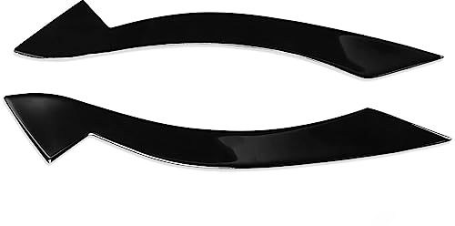 JINFOLI 2 Stück glänzend Schwarze Auto-Scheinwerfer-Augenbrauen-Augenlider, for BMW Z4 E89 2009 2010 2011 2012 2013 2014 2015, Bodykits, Tuning-Autoaufkleber Augenbrauen