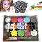 Gesichtsfarbe Kinderschminke Set, 15 Farben Schminkfarben Schminkpalette, Waschbar Face Paint Body Paint Schminke Set für Kinder Geburtstagsfeie,Kindertag,Halloween,Fasching mit 2 Pinsels, 59 Tattoos