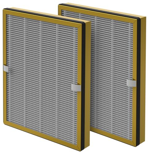 TT-AP002 True HEPA Ersatzfilter kompatibel mit TaoTronics TT-AP002 und VAVA VA-EE008 Air Puri Fier, H13 HEPA-Filter mit Aktivkohle, 2er-Pack