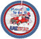Amerikanische Flagge, USA-Flagge, patriotischer LKW, 4. Juli, stolz auf Amerikaner, 91,4 cm, Weihnachtsbaumrock, rund, Winter, Schnee, geeignet für Weihnachten, Halloween, Urlaub, Party, Dekoration,