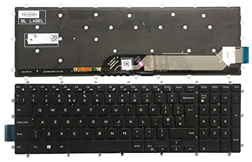 Laptop Keyboard Compatible for Dell Latitude 3500 3590 Vostro 5568 7570 7580 UK Layout Backlit