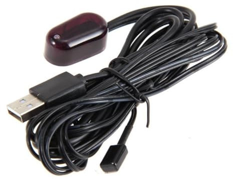 Infrared Receiver Extender Cable, IR Signal Receiver and IR Emitter Blaster Extension Cable Wire Cord USB Powered System Kit, 10FT USB Universal Infrared Receiving Line for 38-56kHz Cable Box