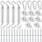TooTaci Sun Shade Sails Hardware Kit, M5 Triangle Rectangle Sun Shades Installation, Stainless Steel Turnbuckles for Shade Sail Hardware Kit, Awning Attachment Set for Patio Garden Outdoors
