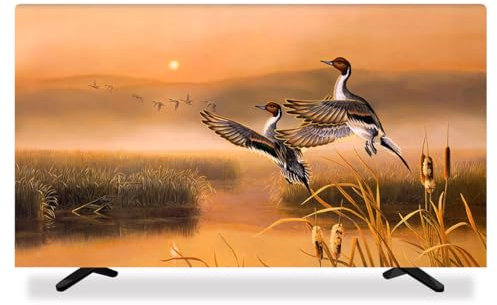 Housse De Télévision 32-80 Pouces pour LCD/LED, Protection D'écran TV Anti-poussière en Polyester, Décoration Intérieure De Salon, Housse Anti-poussière/Housse TV(Size:40-43IN,Color:A)