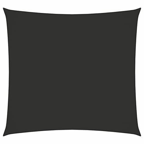 Buzaza Parasol en Tissu Oxford carré 5x5 m Anthracite,Parasol De Jardin Exterieur,Protection UV,Parasol,