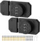 MeBantoo Cabinet Lock with Combination, 3-Digit Password Closet Door Lock, Zinc Alloy Mechanical Combination Latch with Screws for Barn One-Way Door, Drawer, Office File Cabinet (2, Black)
