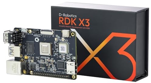 Yahboom Robot Develop Kit RDK X3 2GB RAM Development Board ROS2 LiDAR ROS Robot Development,Ubuntu,with Wireless Antenna,Serial Port Module Support CSI Cam (RDK-X3 2GB Separate)