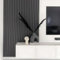 Lambris Revetement mural en MDF, 2750mm x120mm x16mm prix pour 4 lattes