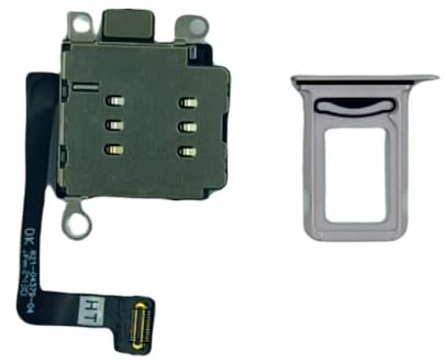 Dual Sim Reader and Sim Tray Compatible with iPhone 15 Purple