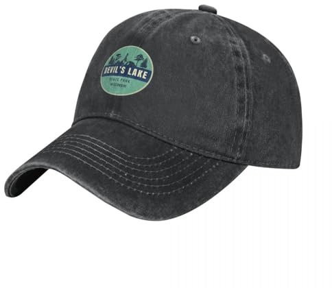 OOAXBEED Basecap Devil's Lake State Park Logo Cowboyhut Papahut Flauschige Mütze Kapuze Mode Strand Herren Luxusmarke Damen