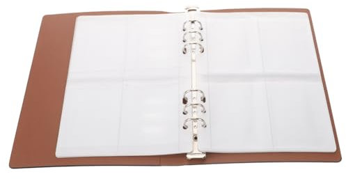 Homoyoyo Aufbewahrung Für Stanzformen Stanzformenalbum Aus Leder Und Kunststoff Robuste Seiten Für Sichere Aufbewahrung Von Fotos Postkarten Und Sammlerstücken Transparentes Design Für