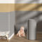 Aeovot 60x200 cm Wandpaneele Gepolstert - 1 cm Dick Wandkissen Wandpolster Selbstklebend für Kinderzimmer, 3D Anti-Kollision Polsterpaneel Wand Wandschutz Bett Kopfteil, DIY Schneiden(Grau)