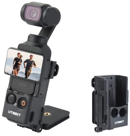 UTEBIT Magnetische Halterung für DJI Osmo Pocket 3, 180° Verstellbar Magnetischer Gehäusehalter für Tisch Magnethalterung Adapter für DJI Osmo Pocket 3 Zubehör
