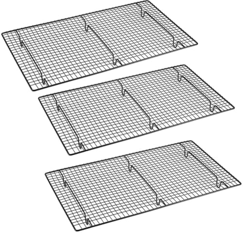 Flaroey Baking- Tools Cake Cooling Rack Square Non-Stick Drying Net Cake Bread Cooling Rack 26x45x3cm