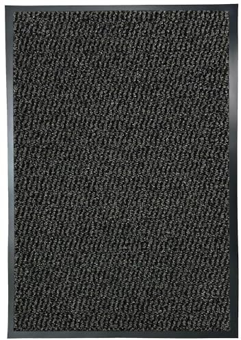 Suprano Door Mats Indoor 80cm x 140cm, Washable indoor Outdoor Rugs Matts, Heavy Duty Non-slip Entrance Mat, Super Absorbent Front Door Mat Kitchen Hallway Bath Barrier Rugs (Anthracite, 80 x 140 cm)
