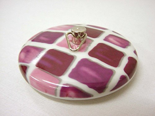 TAPON BAÑERA Lavabo BIDE Fregadero Standard Porcelana Mosaico Malva