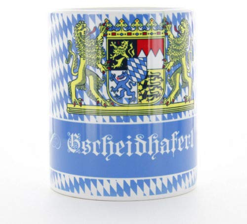 Gravuren Feller Sannys Bayerisches Kaffeehaferl mit Aufdruck - Gscheidhaferl