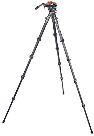 3 Legged Thing Legends Jay Carbon Fibre Levelling Base Tripod - Adjustable Camera and Video Levelling-Base Travel Tripod with 3 Detachable Legs (JAYKIT-S)