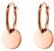 Heideman Ohrringe Damen aus Edelstahl rosegold farbend Ohrstecker hängend für Frauen mit Kreis