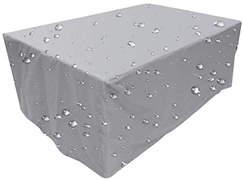 Gartenmöbel Abdeckung, Abdeckplane für Gartenmöbel Wasserdicht Winterfest, Alle Größen Atmungsaktiv Oxford Schutzhülle Gartenmöbel Rechteckig UV-Outdoor Furniture Cover