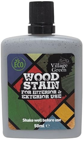 Village Green Ready to Use Wood Stain - Water Based, Eco Friendly, Premium Quality (Mushroom, 50ml)