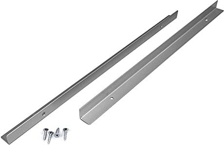 Dampfschutzwinkel-Set 350 mm, silberfarbig/Wrasenschutzblech