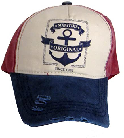 osters muschel-sammler-shop Baseball Cap ┼ Capy ┼ hochwertig verarbeitet ┼ Geschenk-Artikel Anker-Motiv (Schirm BLAU)