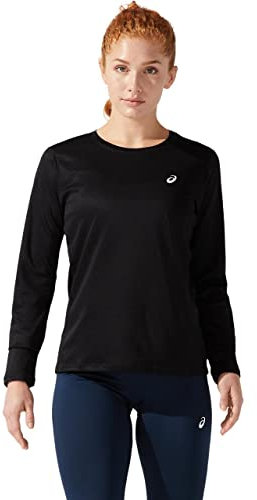 ASICS CORE LS TOP Damen, Größe:L, Farbe:Performance Black Heather