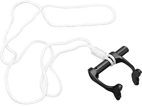 Clip per naso per apnea, clip per naso anti-perso per il nuoto accurata antiscivolo con tracolla per l'allenamento subacqueo(Nero)