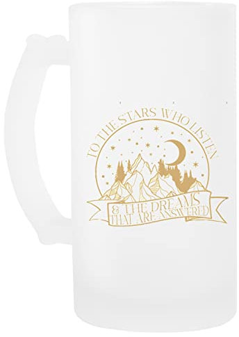 Luxogo Rhysand Star Quote Glas Bier Becher Beer Mug
