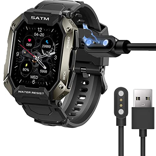 Blueshaweu Giaogor Ladekabel Kompatibel mit XINGHESF 2022 Smartwatch herren, Kabel Ladegerät Ladestaion für XINGHESF C20 /Slothcloud C20 Smartwatch (schwarz)